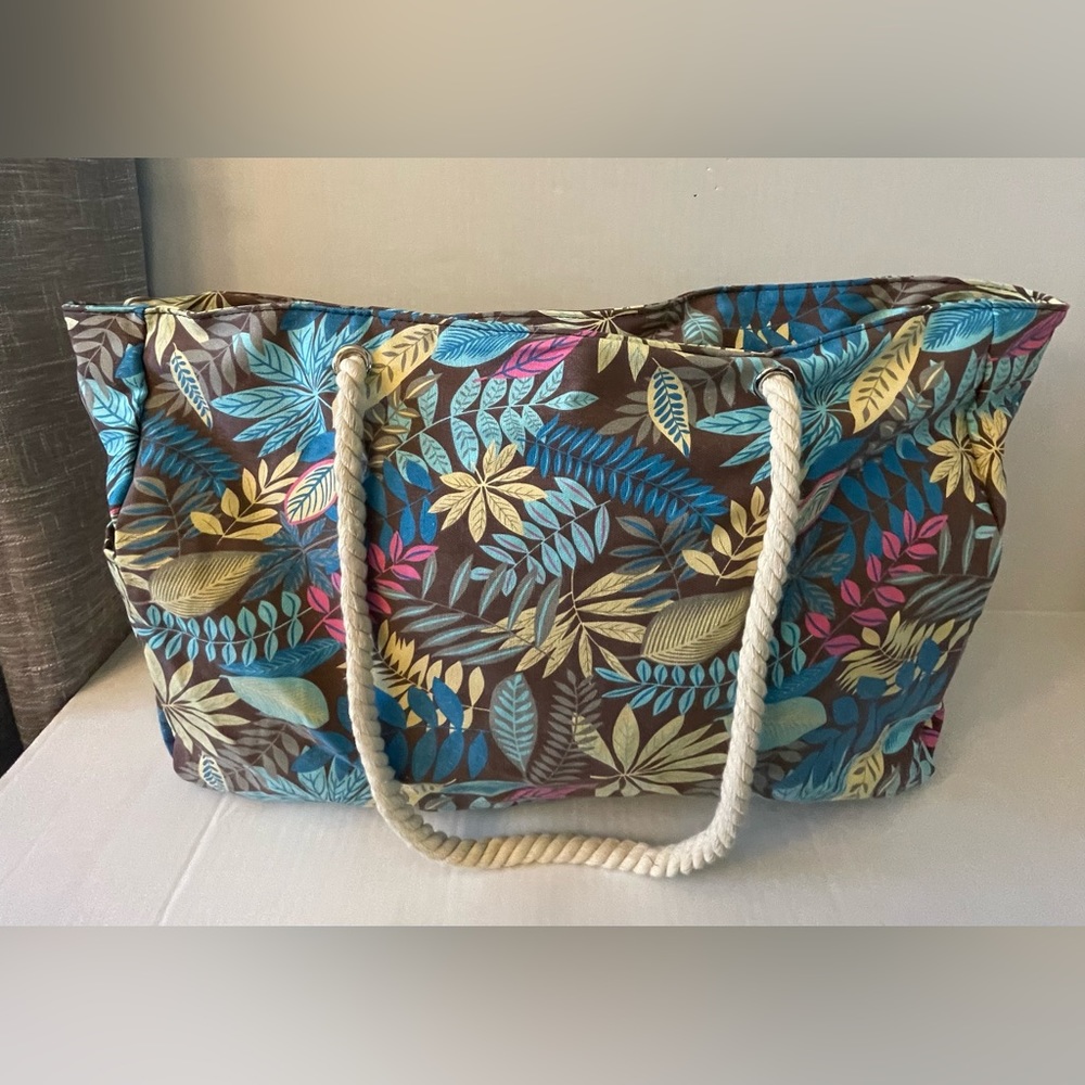 Large Canvas Rope Handle Tote